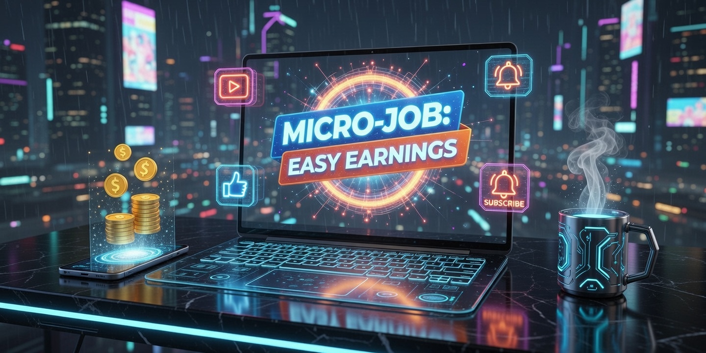 মাইক্রো-জব: ছোট ছোট কাজ করে অনলাইনে আয়ের সহজ উপায় (ভিডিও দেখা, লাইক ও সাবস্ক্রাইব) 🚀